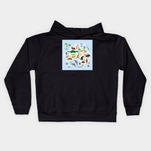 Map of Australia Kids Hoodie